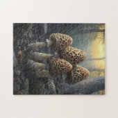 Morel Fungus Mushrooms Illustration Puzzle (Horizontal)