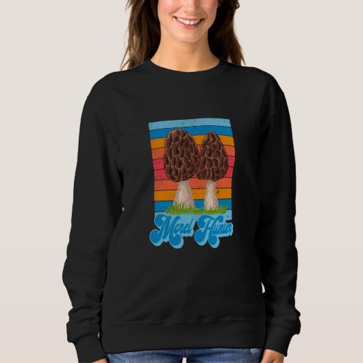 Morel Hunter Fun Mushroom Hunting Sweatshirt (Vorderseite)