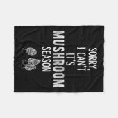 Morel Hunter Sorry I Can't It's Mushroom Season Fo Fleecedecke (Vorderseite (Horizontal))