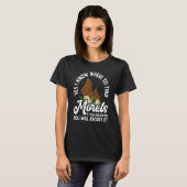 Morel Hunting Mushroom Hunter Don´t Follow Me T-Shirt (Vorne ganz)