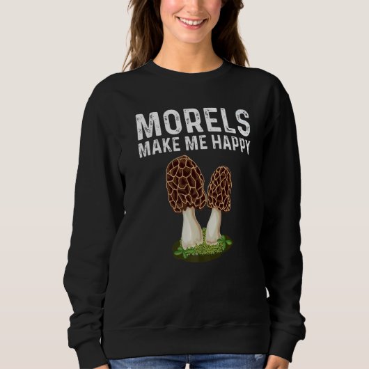 Morel Mushroom For Men Women Mushroom Hunters Sweatshirt (Vorderseite)