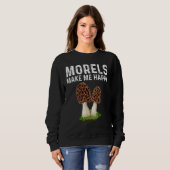 Morel Mushroom For Men Women Mushroom Hunters Sweatshirt (Vorne ganz)