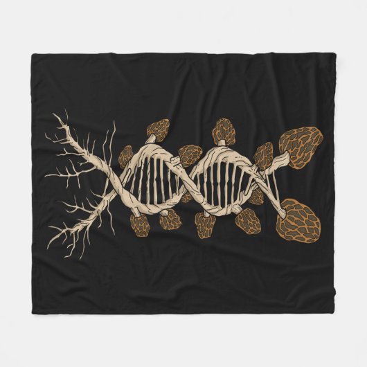 Morel Mushroom Hunter Gift Fungi Foraging Mushroom Fleecedecke (Vorderseite (Horizontal))