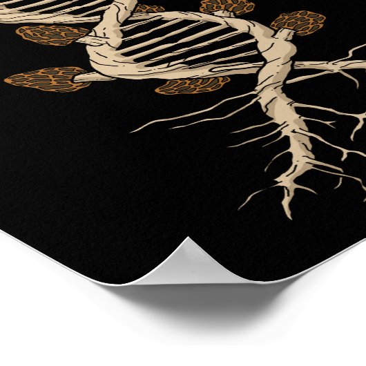 Morel Mushroom Hunter Gift Fungi Foraging Mushroom Poster (Ecke)