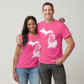 Morel Mushroom Hunter Michigan Karte Morchella T-Shirt (Unisex)