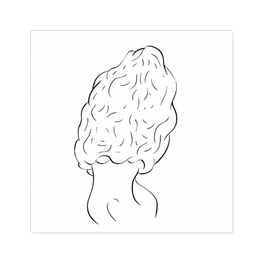 Morel Mushroom Hunter Wood Art Briefmarke Gummistempel (Prägung)