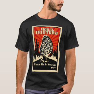 Morel Mushroom Hunters Club Vintage Art T-Shirt