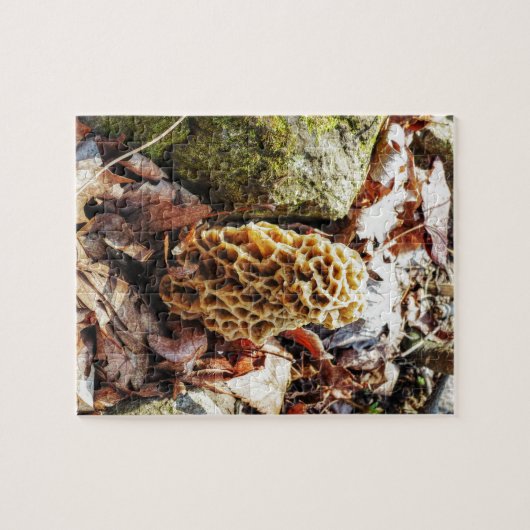 Morel Mushroom in der Wildnis Puzzle (Horizontal)