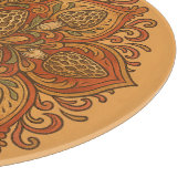 Morel Mushroom Mandala Schneidebrett (Ecke)