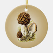 Morel Mushroom Ornament (Vorne)