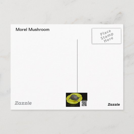 Morel Mushroom Postkarte (Rückseite)