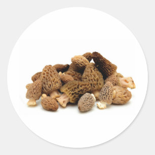 Morel Mushroom Runder Aufkleber