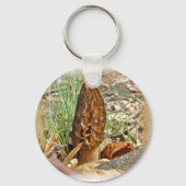 Morel Mushroom Schlüsselanhänger (Vorderseite)