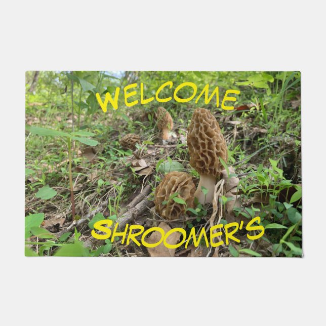 Morel Mushroom "Shroomer" Door Mat Fußmatte (Vorderseite)