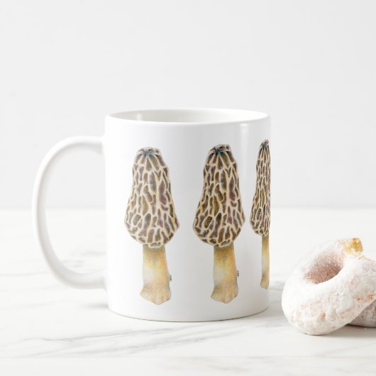 Morel Mushroom-Tasse Kaffeetasse (Mit Donut)
