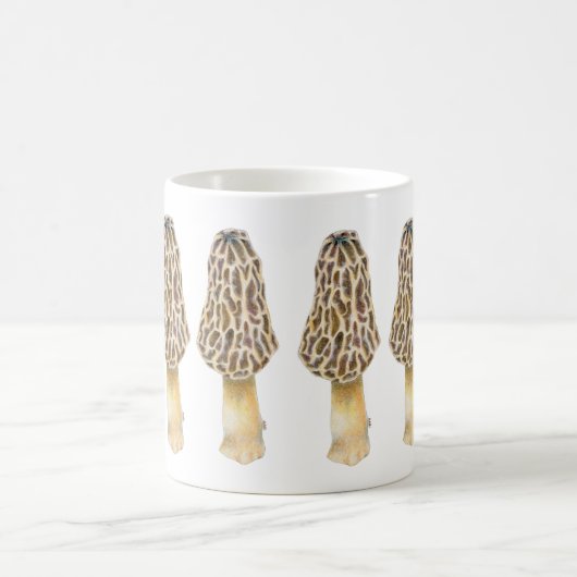 Morel Mushroom-Tasse Kaffeetasse (Mittel)