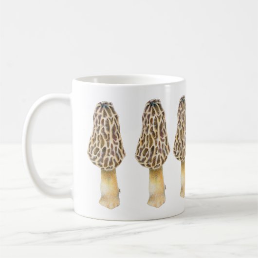 Morel Mushroom-Tasse Kaffeetasse (Links)