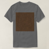 Morel Mushroom Texture Brown T-Shirt (Design vorne)