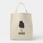 Morel Mushroom Tote Bag Tragetasche (Rückseite)
