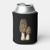 Morel Mushroom Vintag Botanische Illustration Dosenkühler (Kanne Rückseite)