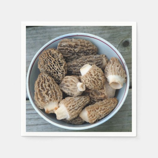 Morel Mushrooms Serviette (Vorderseite)