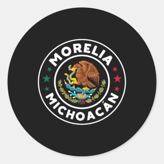 Morelia Michoacã N Con à DÜSSELA Mexicana Runder Aufkleber (Vorderseite)