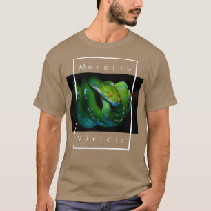 Morelia Viridis Green Tree Python Snake Keeper T-Shirt