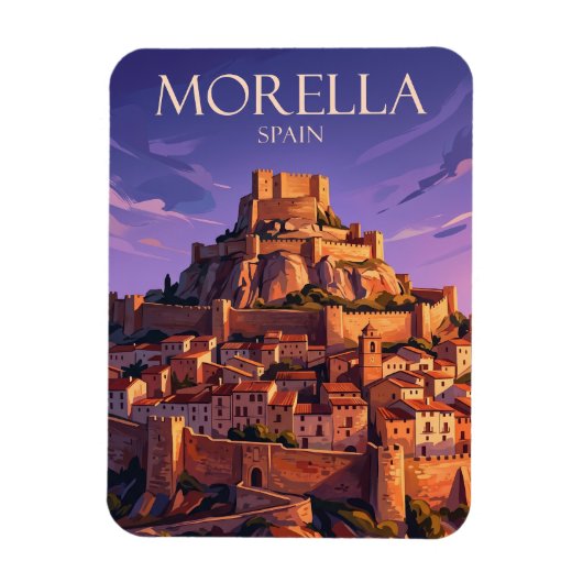 Morella Spanien Magnet (Vertikal)