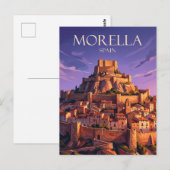 Morella Spanien Postkarte (Vorne/Hinten)