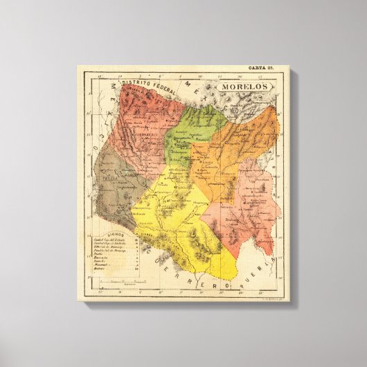 Morelos, Mexiko Leinwanddruck (Vorderseite)