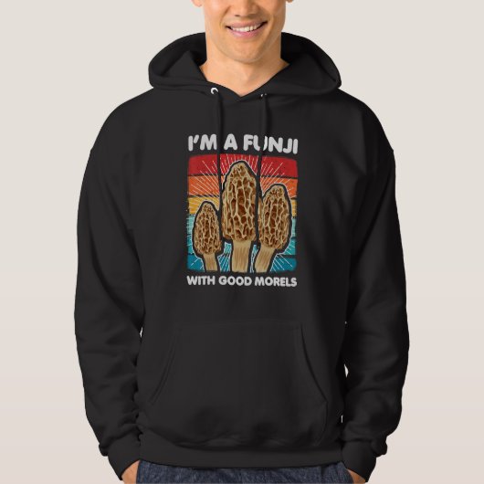 Morels Foraging Mycologist for Mushroom Hunters Hoodie (Vorderseite)