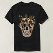 Morels Mushroom Clothing Mushroom Collector Skull T-Shirt (Design vorne)