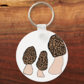 Morels Mushrooms Fun Fungi CUSTOMIZE IT Schlüsselanhänger (Vorderseite)