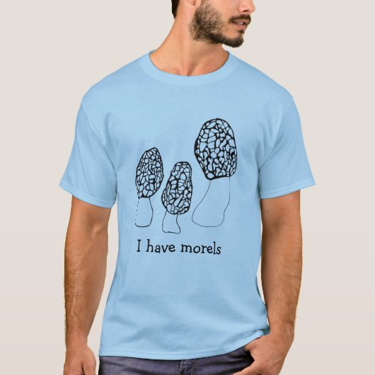 Morels Mushrooms Fun Fungi CUSTOMIZE IT T-Shirt (Vorderseite)