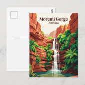 Moremi-Schlucht Botswana Postkarte (Vorne/Hinten)