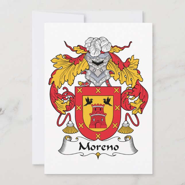 Moreno Familienwappen (Vorderseite)