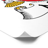 Moreno Familienwappen Poster (Ecke)