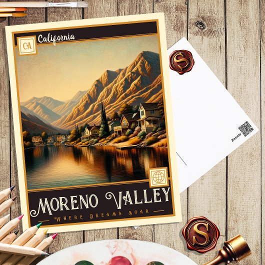 Moreno Valley, Kalifornien | Vintage Postkarte