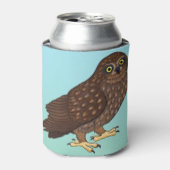 Morepork Neuseeland Owl Dosenkühler (Kanne Vorderseite)