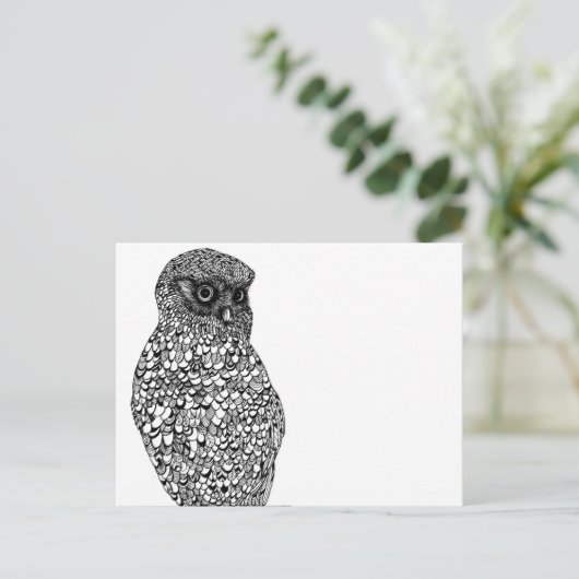 Morepork Postcard Postkarte (Stehend Vorderseite)
