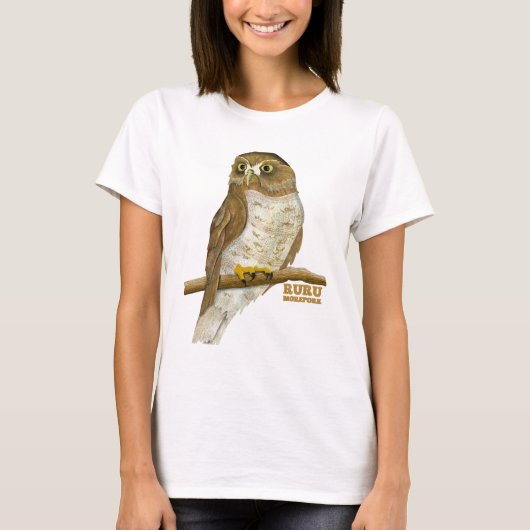 Morepork Ruru New Zeland Bird T-Shirt (Vorderseite)