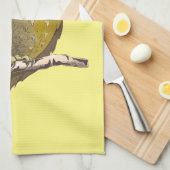 Morepork RURU NZ bird Geschirrtuch (Viertel Falte)