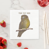 Morepork RURU NZ bird Serviette (Beispiel)