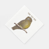 Morepork RURU NZ bird Serviette (Ecke)