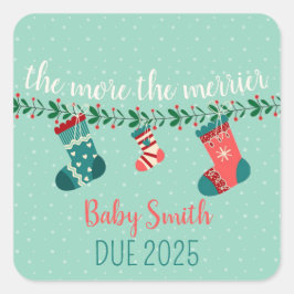 MoretheMERRIER Quadratischer Aufkleber