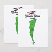 Moreton Island Australia Kartenposter (Vorne/Hinten)