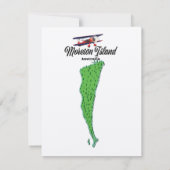 Moreton Island Australia Kartenposter (Rückseite)