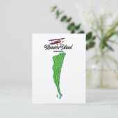 Moreton Island Australia Kartenposter (Stehend Vorderseite)