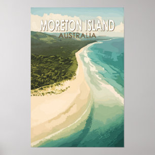 Moreton Island Australia Reisen Art Vintag Poster