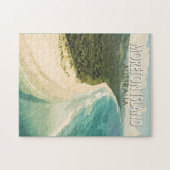 Moreton Island Australia Reisen Art Vintag Puzzle (Horizontal)